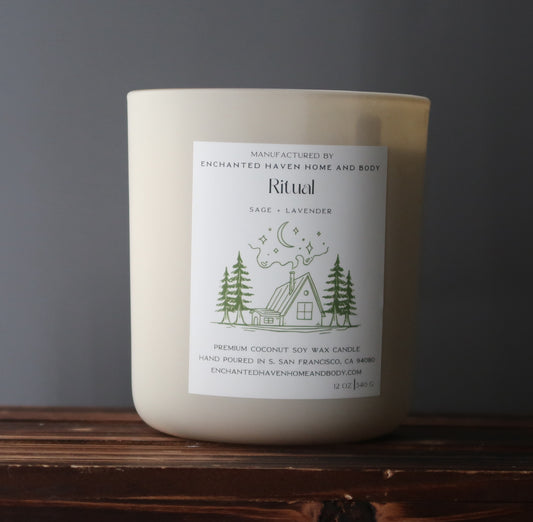 Ritual 12oz - Wood Wick Coconut Soy Candle